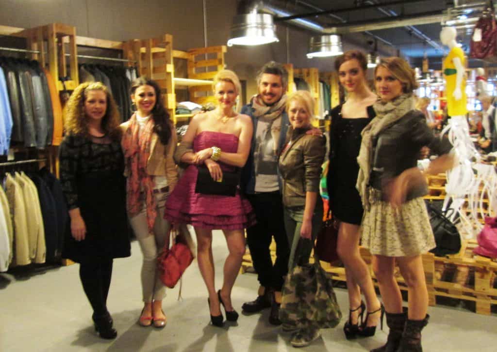 Dawn Shannon, Frances Newton, Matteo Perin and models -cropped